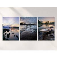 3 X Lake District Posters - Derwentwater Trio Of Prints Portrait Poster Kunstwerk Kunst Feature Foto Dekoration Wanddeko | A4 A3 Geschenk von DestinationVinylLtd