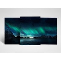 3 X Nordlicht Poster - Reise Norwegen Trio Von Drucken Portrait Kunstwerk Kunst Feature Foto Dekoration Wanddekoration | A4 A3 Geschenk von DestinationVinylLtd