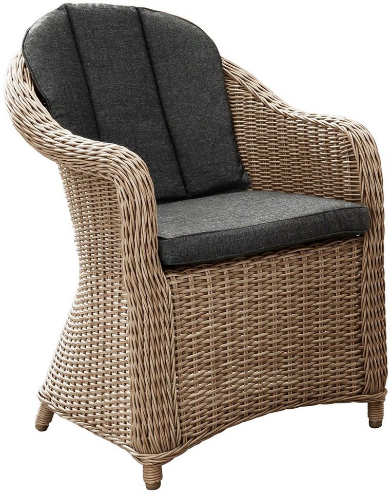 Destiny Gartensessel MALAGA (Set, 2-St), Aluminium, Polyrattan, inkl. Auflagen von Destiny