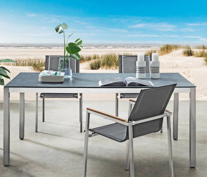 Destiny Gartentisch SAO PAULO, (180x74x100)cm, Edelstahl, Glaskeramik Destiny Gartentisch SAO PAULO, (180x74x100)cm, Edelstahl, Glaskeramik von Destiny