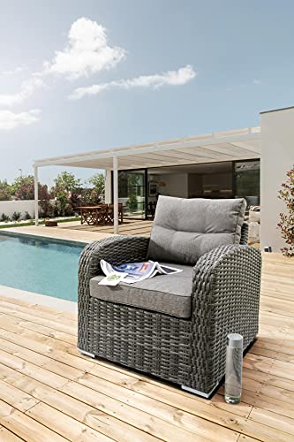 Destiny Loungesessel Santa PONSA Deluxe 79x79x73cm, grau meliert von Destiny