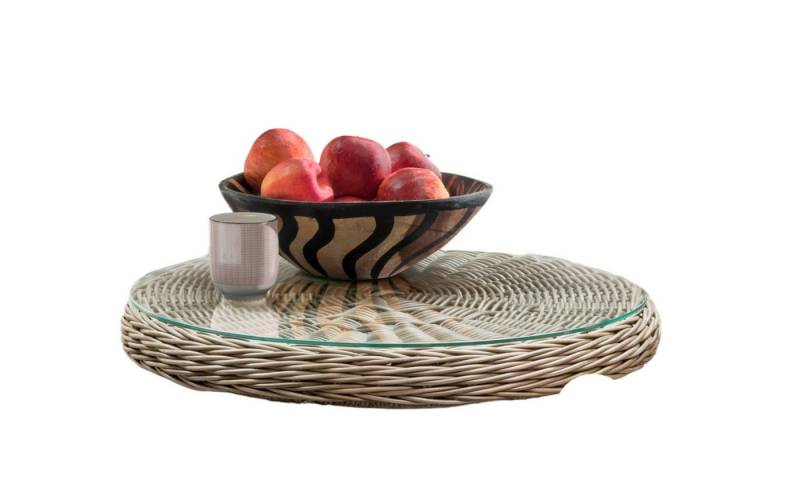 Destiny Servierteller LUNA, NUR Drehteller Ø 58cm aus Polyrattan, mit aufgelegter Glasplatte Destiny Servierteller LUNA, NUR Drehteller Ø 58cm aus Polyrattan, mit aufgelegter Glasplatte von Destiny