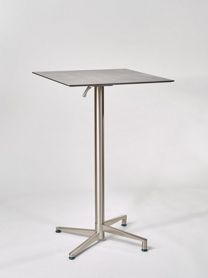 Destiny Stehtisch LOFT, Gestell Edelstahl, 68x68 oder 80x80cm, inkl. Tischplatte HPL von Destiny