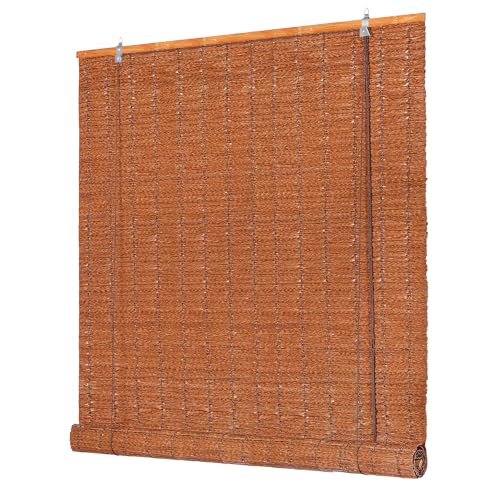 Deswell PE-Bambusoptik-Rollo Wetterfest B70 x H160 cm Dunkelbraun, Outdoor-Rollo für Fenster & Tür mit Seitenzug, Sonnen- & Sichtschutz mit UV-Schutz, für Innen- und Außenbereich Fensterrollo Deswell PE-Bambusoptik-Rollo Wetterfest B70 x H160 cm Dunkelbraun, Outdoor-Rollo für Fenster & Tür mit Seitenzug, Sonnen- & Sichtschutz mit UV-Schutz, für Innen- und Außenbereich Fensterrollo von Deswell