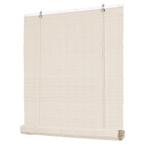 Deswell PE-Bambusoptik-Rollo Wetterfest B70 x H210 cm Cremeweiß, Outdoor-Rollo für Fenster & Tür mit Seitenzug, Sonnen- & Sichtschutz mit UV-Schutz, für Innen- und Außenbereich Fensterrollo Deswell PE-Bambusoptik-Rollo Wetterfest B70 x H210 cm Cremeweiß, Outdoor-Rollo für Fenster & Tür mit Seitenzug, Sonnen- & Sichtschutz mit UV-Schutz, für Innen- und Außenbereich Fensterrollo von Deswell
