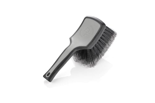Detail Factory - ProGrip Felgenbürste - Grau und Schwarz - Ergonomischer ProGrip Griff - Weiche Borsten mit markierter Spitze von Detail Factory