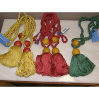 Doppelte Große Quaste Raffhalter Baumwolle Holz Vorhang Halter Tassel Voile Drapiert Doppelte Große Quaste Raffhalter Baumwolle Holz Vorhang Halter Tassel Voile Drapiert von DetailsTrimmings