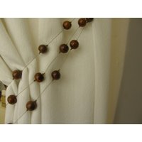 Holzkugeln & Perlen Vorhänge Dreifach Embrasse Raffhalter | 1 Meter Länge Quaste Und Holzvorhänge Holzkugeln & Perlen Vorhänge Dreifach Embrasse Raffhalter | 1 Meter Länge Quaste Und Holzvorhänge von DetailsTrimmings