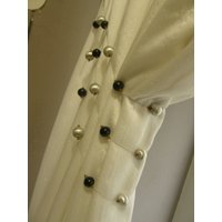 Inox Silber-Schwarz Metallic Kugeln & Perlen Vorhang Triple Embrasse Raffhalter von DetailsTrimmings