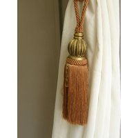 Rostiges Kupfer Gold Holz Knoten Quaste Vorhänge Raffhalter Und Perlen|Rusty Goldener Vorhang Perlen Rostiges Kupfer Gold Holz Knoten Quaste Vorhänge Raffhalter Und Perlen|Rusty Goldener Vorhang Perlen von DetailsTrimmings