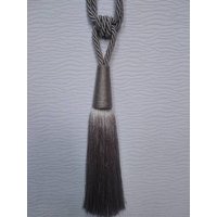 Silbergraue Moderne Raffhalter| Vorhang Raffhalter von DetailsTrimmings