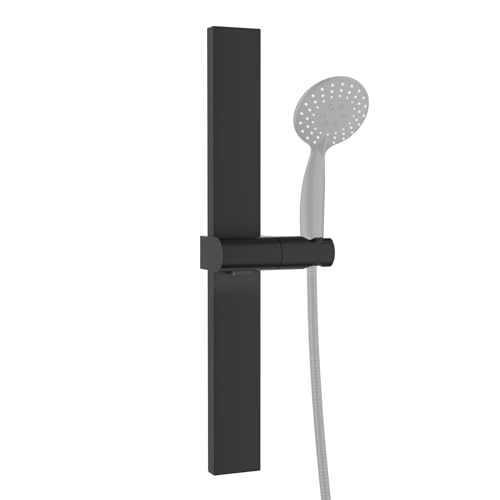 DETBOM Duschstange Ohne Bohren Brausestange mit Kleber Metall Duschstange mit Duschkopfhalterung Höhen und Winkelverstellbarer 120°, Klebe- oder Bohrmontage, Schwarz DETBOM Duschstange Ohne Bohren Brausestange mit Kleber Metall Duschstange mit Duschkopfhalterung Höhen und Winkelverstellbarer 120°, Klebe- oder Bohrmontage, Schwarz von Detbom