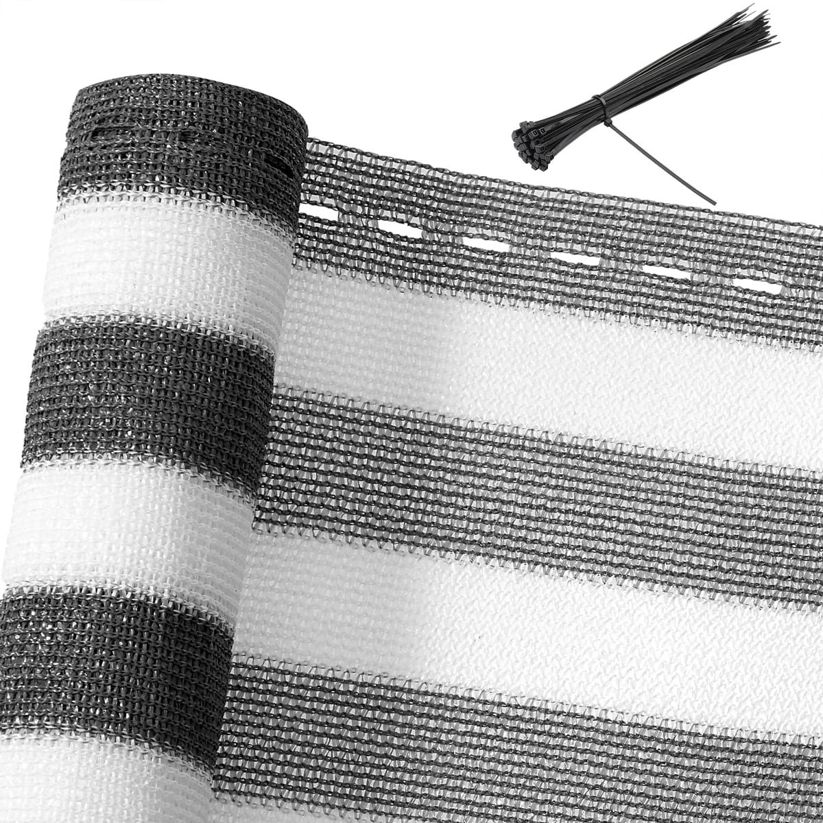 Balkonsichtschutz Grau/Weiß 1,2x10m von Detex®