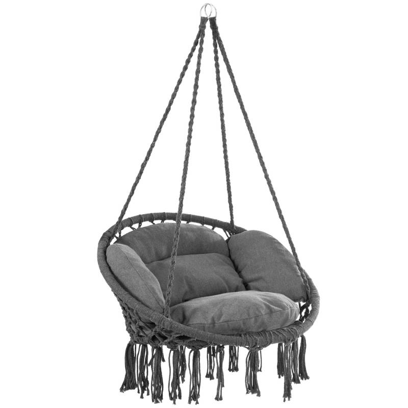 Hängesessel Anthrazit 80x60x140cm von Detex®