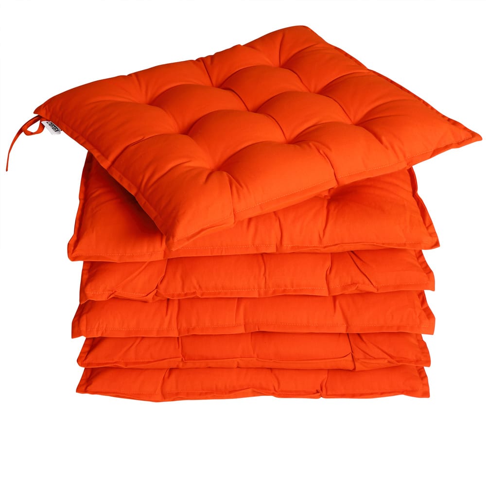 Sitzkissen 6er-Set Cozy Orange von Detex®