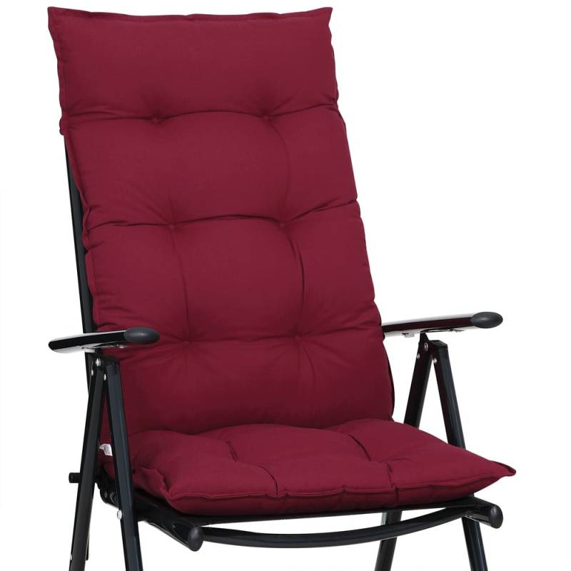 Sitzkissen 6er-Set Cozy Vanamo Rot 122x48x8cm von Detex®