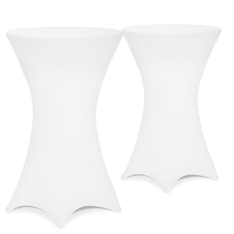 Stehtischhusse 2er-Set Weiß Ø70cm von Detex®