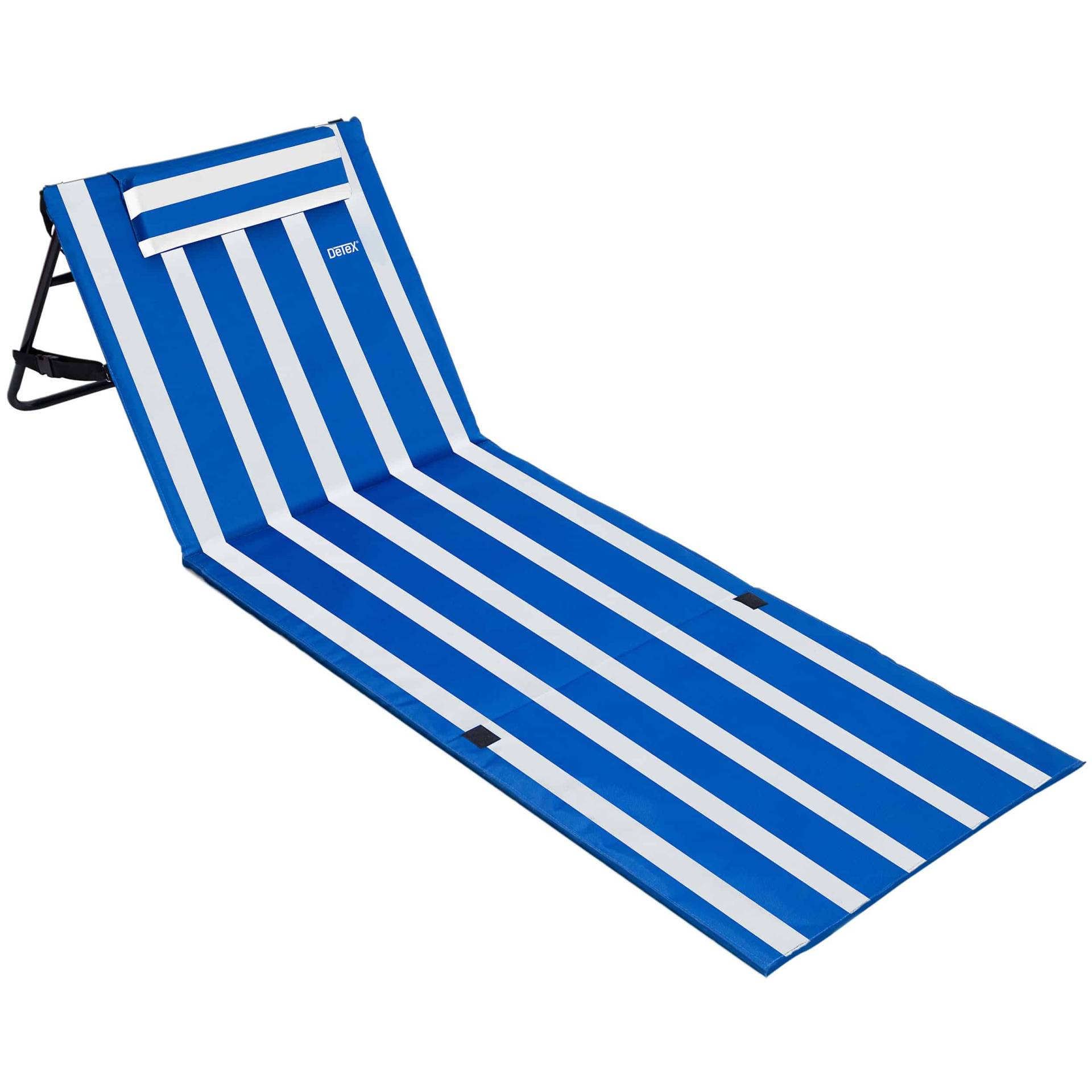 Strandmatte Blau/Weiß 158x56x45,5cm von Detex®