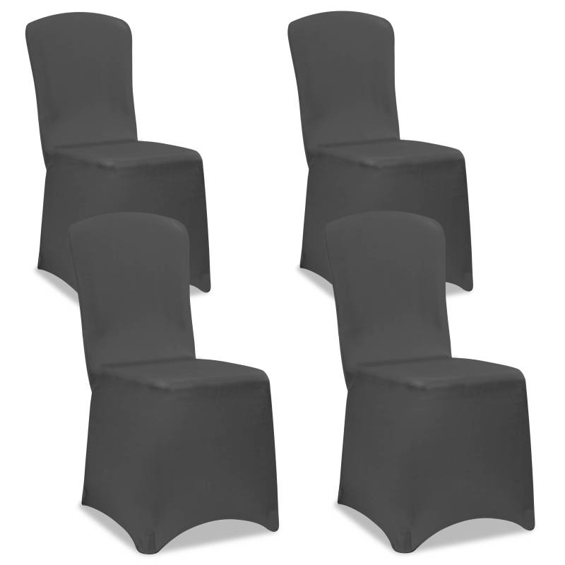 Stuhlhusse 4er-Set Anthrazit OEKO-TEX® von Detex®