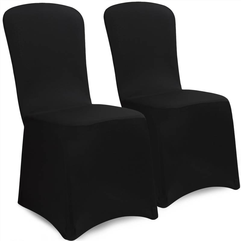 Stuhlhussen 2er-Set Schwarz von Detex®