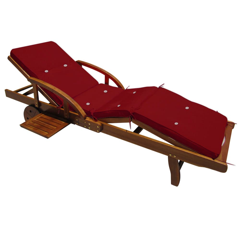 Auflage Sunlounger Rot 195x55x5cm von Detex®