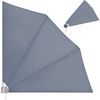Detex Balkonfächer Anthrazit 140x140cm klappbar von Detex