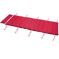 Detex Auflage Saunaliege Rot 177x58x7cm von Detex