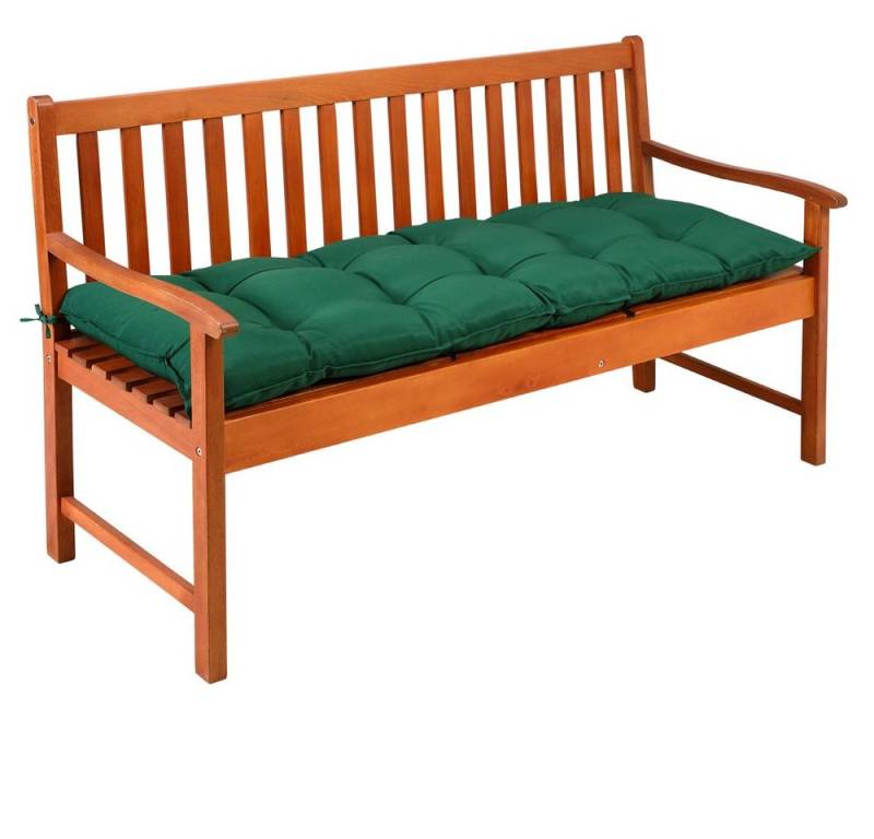 Detex Bankauflage, Sitzkissen Grün Polyester Visko-Effekt 145x45cm Gartenbank 3-Sitzer von Detex