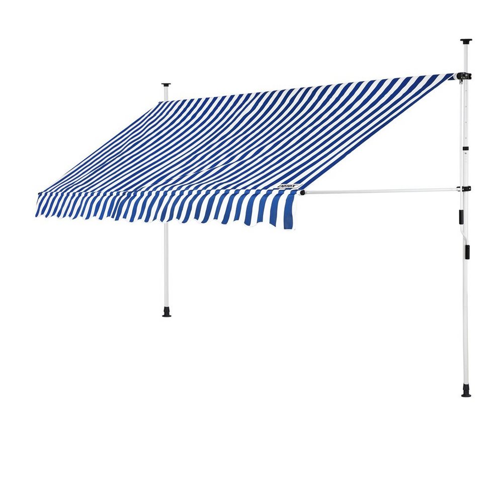 Detex Klemmmarkise Detex Klemmmarkise 200 cm breit Höhenverstellbar Handkurbel von Detex