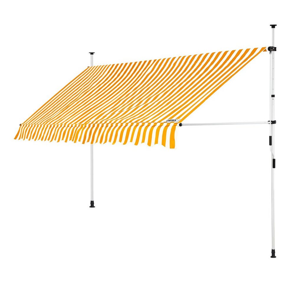 Detex Klemmmarkise Detex Klemmmarkise 350 cm breit Höhenverstellbar Handkurbel von Detex