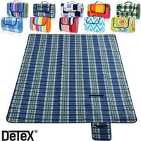 Detex Picknickdecke inkl Tragegriff 200 x 200cm grün / weiß von Detex