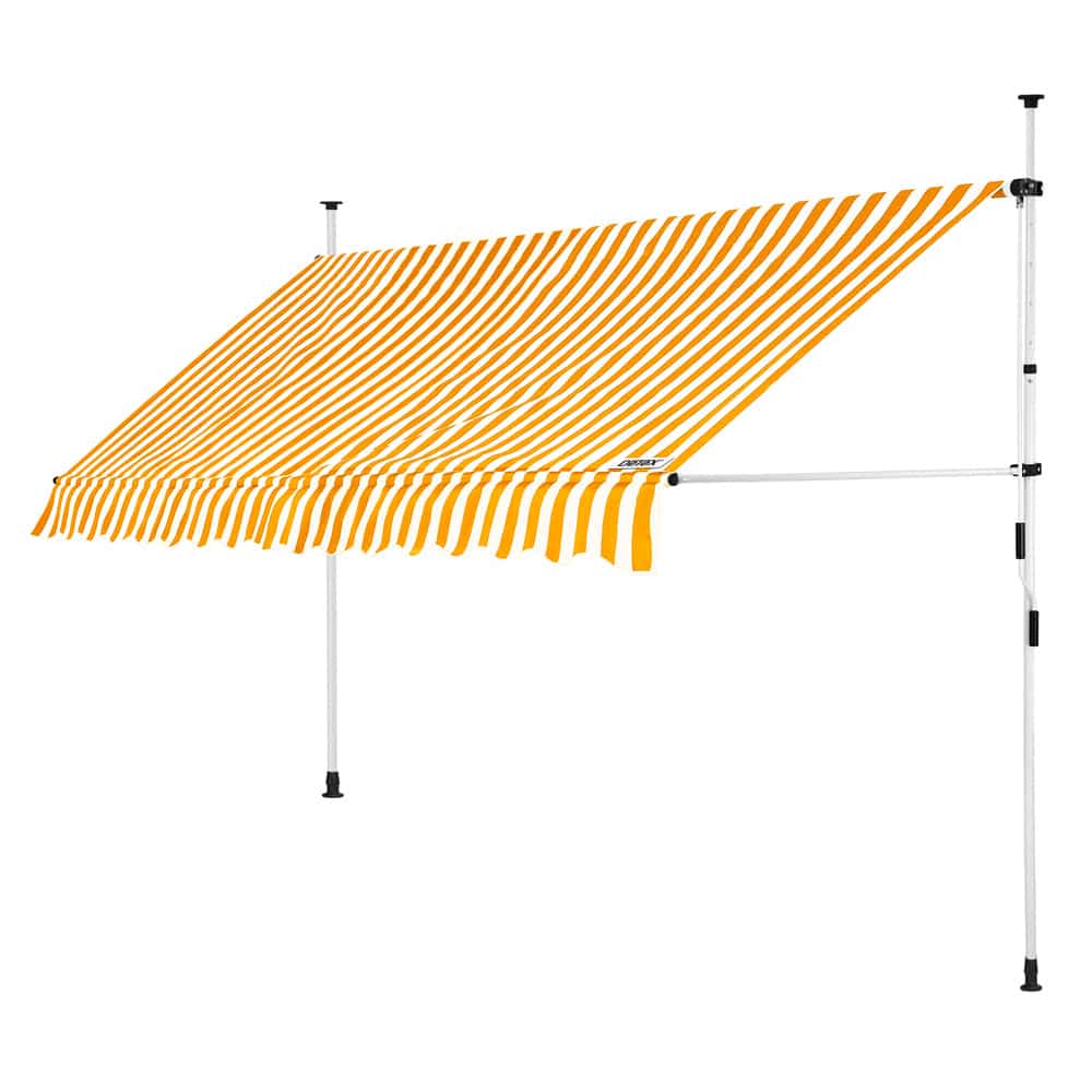 Klemmmarkise Gelb/Weiß 350cm von Detex®