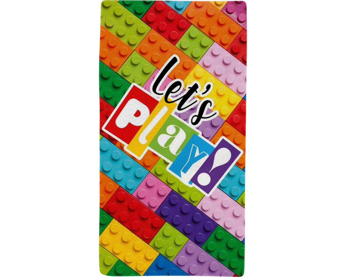 Detexpol Duschtuch Bausteine Unisex Kinder, Frottee (1-St) von Detexpol