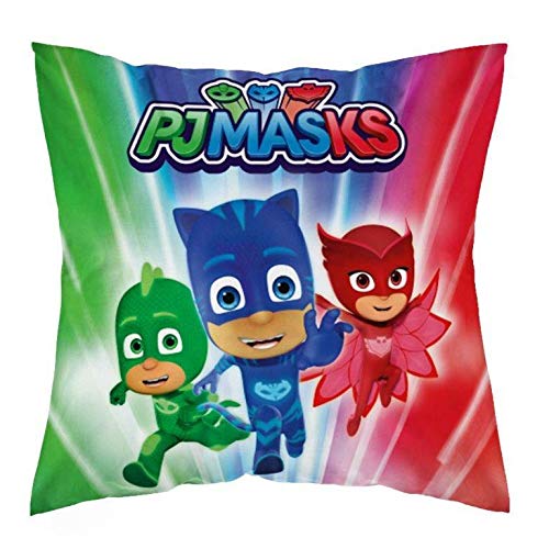 Detexpol PJ Masks 104 Dekokissen Zierkissen Pillow gefüllt 40 cm x 40 cm von Detexpol