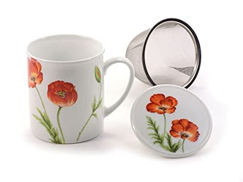 Dethlefsen & Balk Kräuterteetasse Poppy Porzellan, 3 teilig mit Edelstahlsieb, 0,25 l Dethlefsen & Balk Kräuterteetasse Poppy Porzellan, 3 teilig mit Edelstahlsieb, 0,25 l von Dethlefsen & Balk