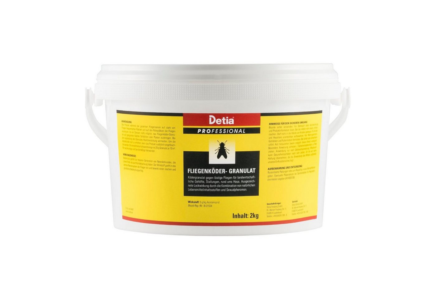 Detia Insektenvernichtungsmittel Detia - Fliegenköder-Granulat - 2 kg von Detia