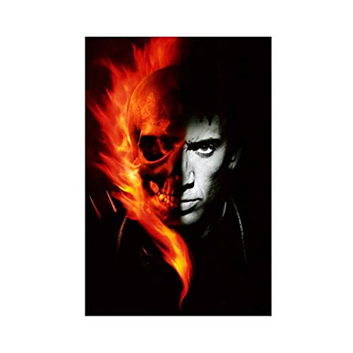 Ghost Rider Johnny Blaze Nicolas Cage Movie Classics 12 Leinwand-Poster, Wandkunst, Deko, Gemälde für Wohnzimmer, Schlafzimmer, Dekoration, ungerahmt: 30 x 45 cm Ghost Rider Johnny Blaze Nicolas Cage Movie Classics 12 Leinwand-Poster, Wandkunst, Deko, Gemälde für Wohnzimmer, Schlafzimmer, Dekoration, ungerahmt: 30 x 45 cm von BAOZHI
