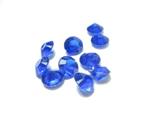 200 dunkelblaue Deko Diamanten 8mm von Detrade