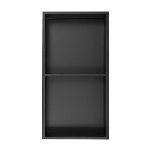 Dettchan Schwarz Edelstahl Dusche Nische, Badezimmer Wand Nische, 3-stöckige Wandnische mit LED-Licht, für Badezimmern, Küchen, Toiletten 33,3 * 63,8 * 10cm Dettchan Schwarz Edelstahl Dusche Nische, Badezimmer Wand Nische, 3-stöckige Wandnische mit LED-Licht, für Badezimmern, Küchen, Toiletten 33,3 * 63,8 * 10cm von Dettchan