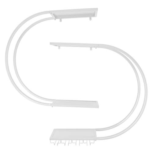 Dettchan Weiß 4 Ebenen Kohlenstoffstahl Wandmontiertes Weinregal, Weinlagerungsregal mit Weinglas-Haken, für Geschäftsgelegenheiten, Hotels, Restaurants, Küchen 120 * 20 * 120 cm Dettchan Weiß 4 Ebenen Kohlenstoffstahl Wandmontiertes Weinregal, Weinlagerungsregal mit Weinglas-Haken, für Geschäftsgelegenheiten, Hotels, Restaurants, Küchen 120 * 20 * 120 cm von Dettchan
