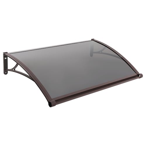 Haustür Bogen Regenschuppen, Aluminium-Legierung Bogen Regenschuppen, für draußen Balkon Terrasse Fenster von Dettchan