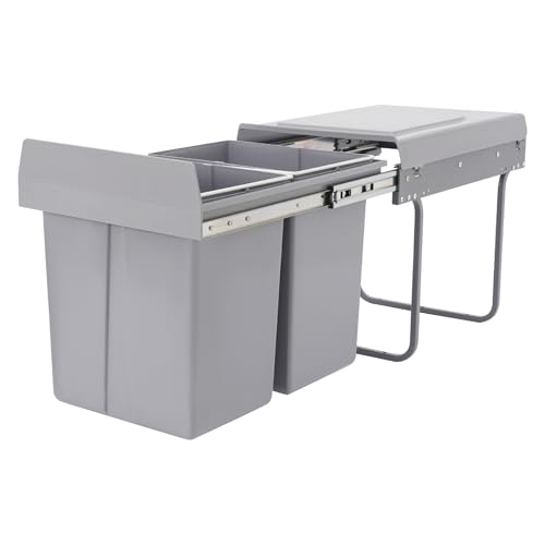 Küchenabfalleimer, 40L Ausziehbarer Recycling Müllbehälter Rutschfester Recycling Abfalleimer Einbaumülleimer Mülleimer 2 Fächer Mülltrennsystem, für Häuser, Restaurants, Cafés 49*35*43cm Küchenabfalleimer, 40L Ausziehbarer Recycling Müllbehälter Rutschfester Recycling Abfalleimer Einbaumülleimer Mülleimer 2 Fächer Mülltrennsystem, für Häuser, Restaurants, Cafés 49*35*43cm von Dettchan