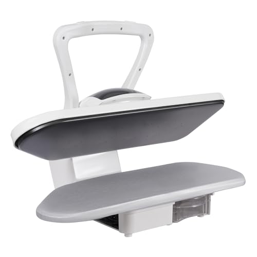 Weiß Intelligente Dampfpresse, Digitale Dampfpresse mit mehreren Stoffeinstellungen Dampfbügelpresse, für Schlafzimmer Wohnzimmer Bekleidungsgeschäft 68 * 53 * 26cm von Dettchan