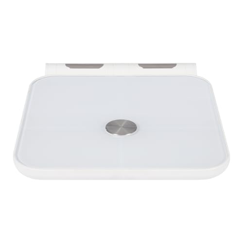 Weiß Intelligente elektronische Waage, 8-Elektroden-Körperfettwaage Multifunktionsgewichtswaage mit LED-Anzeige für körperliche Untersuchungen, Gymnastik, Schulen 32.7 * 29 * 4.25 cm von Dettchan