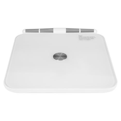 Weiß LED Intelligente Elektronische Waage, 8 Elektroden Körperfettwaage Multifunktionsgewichtswaage, für Hause Gymnastik Schönheitssalons 36 * 32 * 4cm von Dettchan