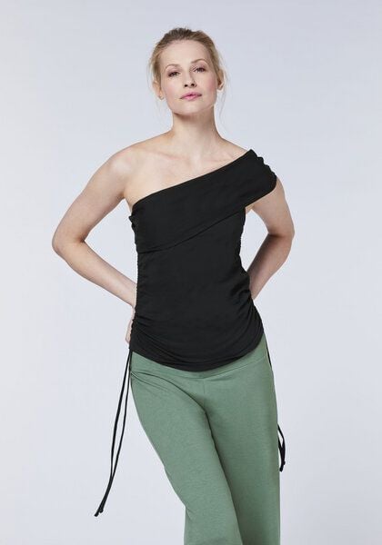 Detto Fatto Yoga-Top aus elastischem Baumwollmix im Multi-Design von Detto Fatto