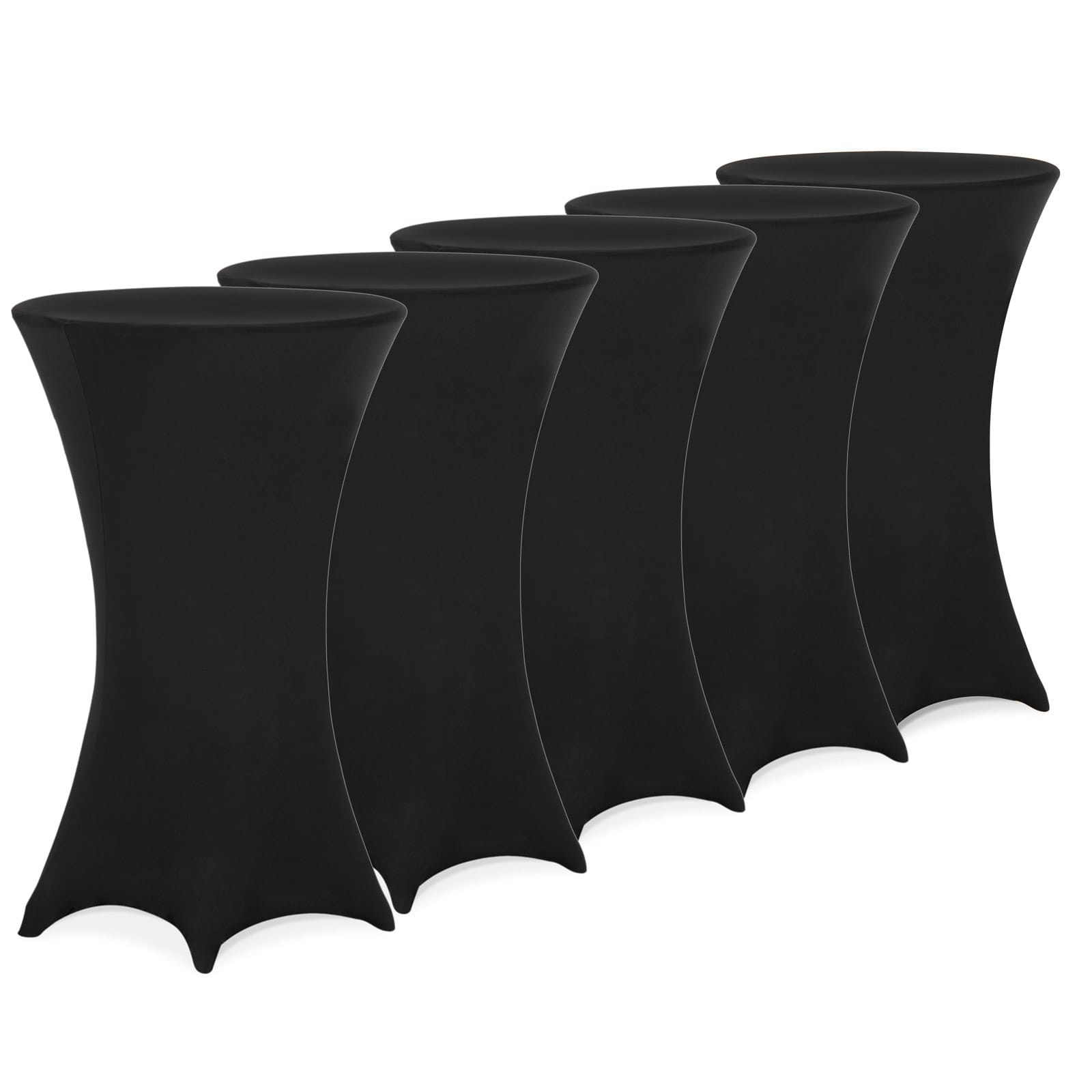 5x Stehtischhusse Ø60 cm schwarz von Deuba®