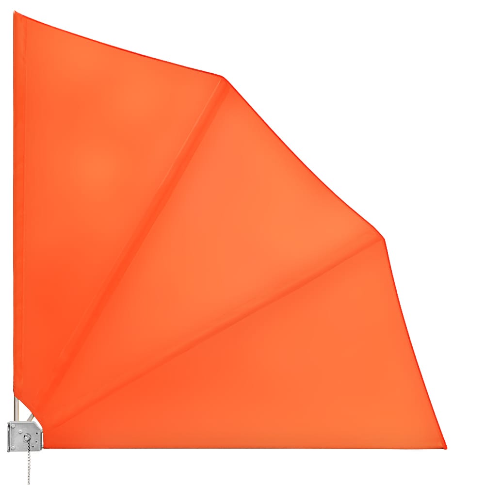 Balkonfächer 2er-Set Orange 140x140cm klappbar von Deuba®