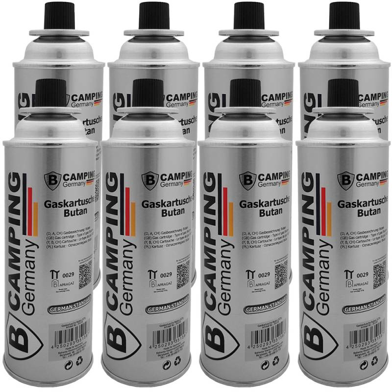 Butangaskartuschen 8er-Set von Gardebruk®