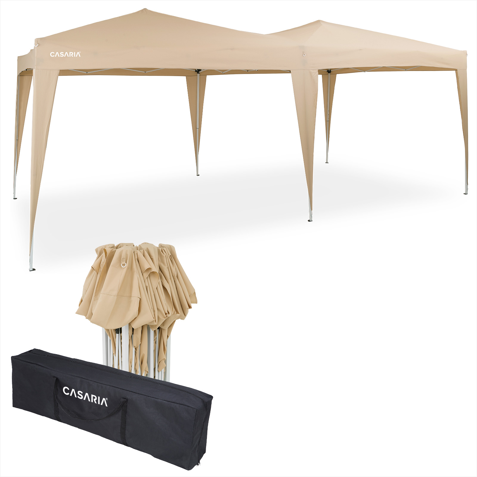 Faltpavillon Beige 3x6m UV-Schutz 50+ von Deuba®